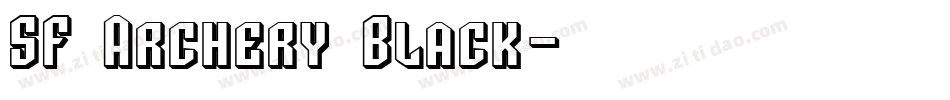 SF Archery Black字体转换